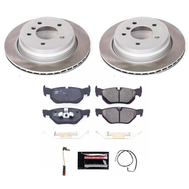 PowerStop Power Stop 2006 BMW 325xi Rear Semi-Coated Rotor Kit