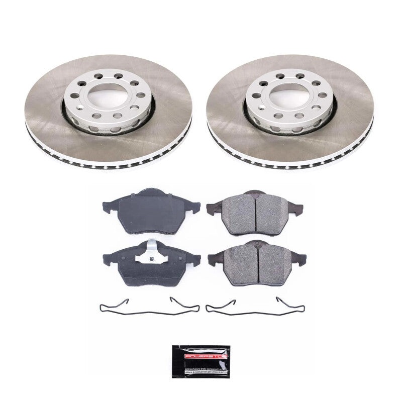 PowerStop Power Stop 96-98 Audi A4 Quattro Front Semi-Coated Rotor Kit