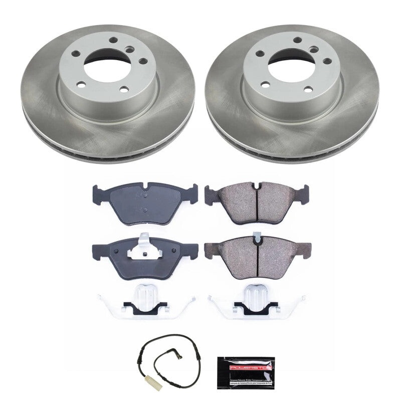 PowerStop Power Stop 08-10 BMW 128i Front Semi-Coated Rotor Kit