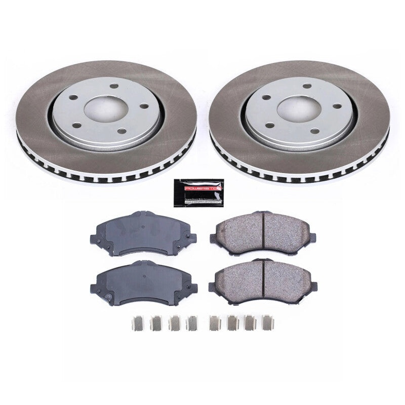 PowerStop Power Stop 09-14 Volkswagen Routan Front Semi-Coated Rotor Kit