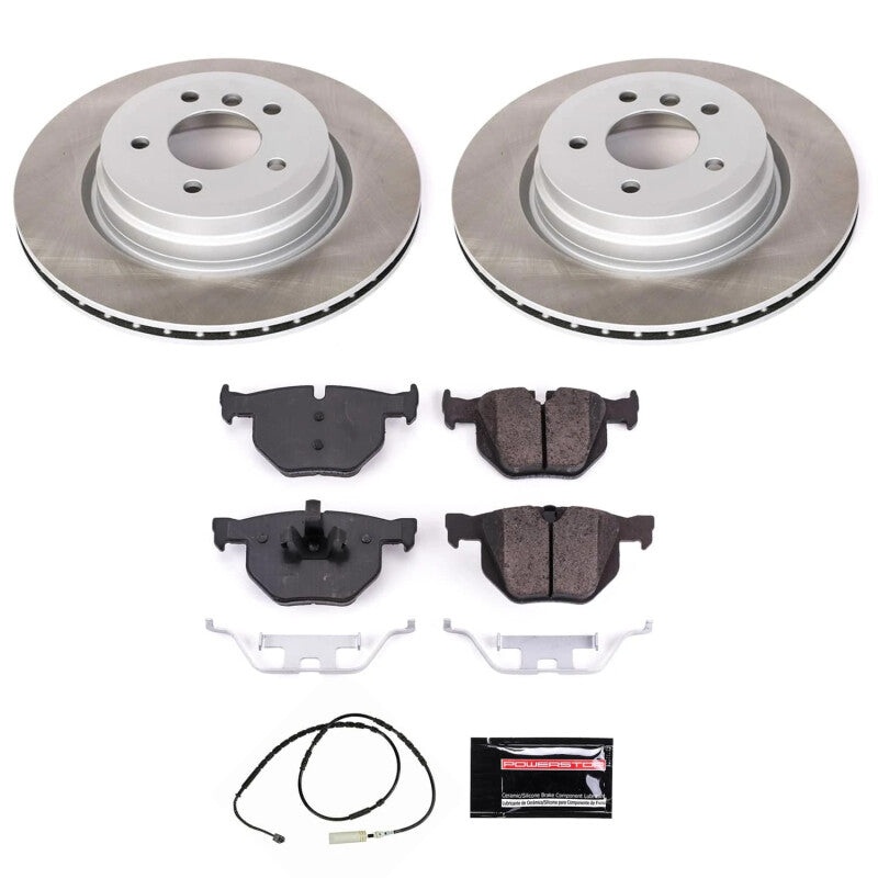 PowerStop Power Stop 13-15 BMW X1 Rear Semi-Coated Rotor Kit