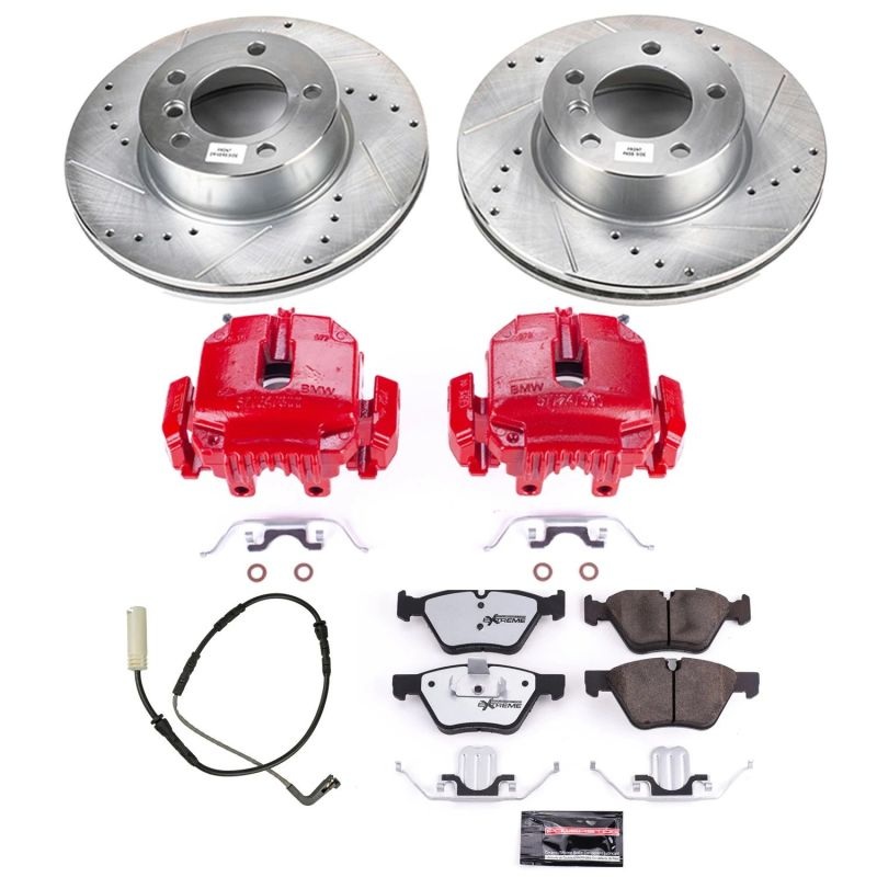 PowerStop Power Stop 2007 BMW 328i Front Z26 Street Warrior Brake Kit w/Calipers