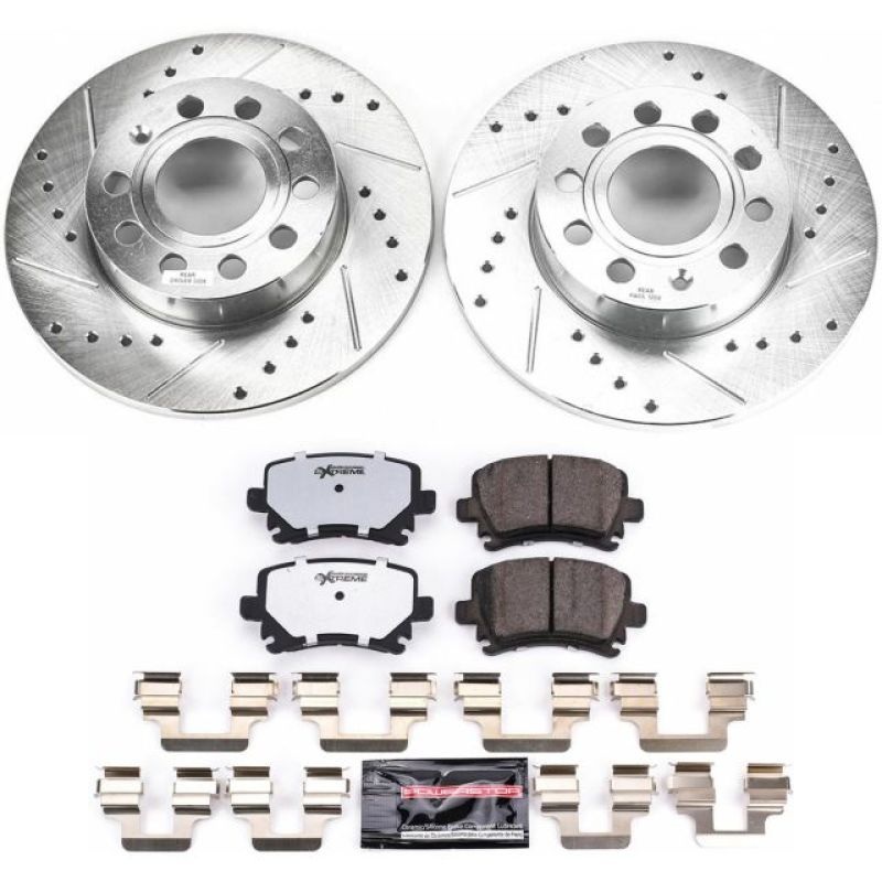 PowerStop Power Stop 2008 Audi A3 Rear Z26 Street Warrior Brake Kit