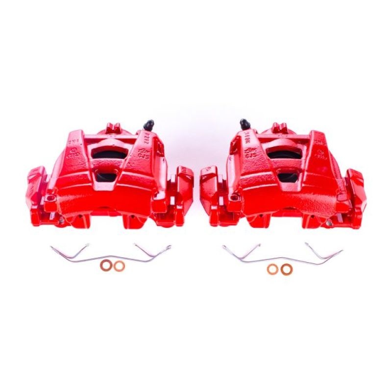 PowerStop Power Stop 15-18 Audi Q3 Front Red Calipers w/Brackets – Pair