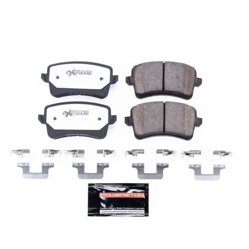 PowerStop Power Stop 10-16 Audi A4 Rear Z26 Extreme Street Brake Pads w/Hardware