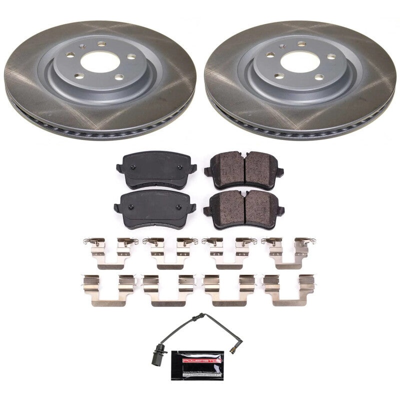 PowerStop Power Stop 13-14 Audi A8 Quattro Rear Semi-Coated Rotor Kit