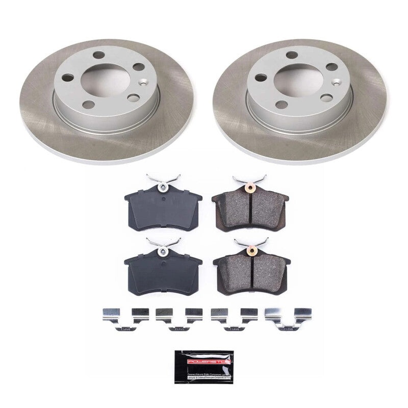 PowerStop Power Stop 00-06 Audi TT Rear Semi-Coated Rotor Kit