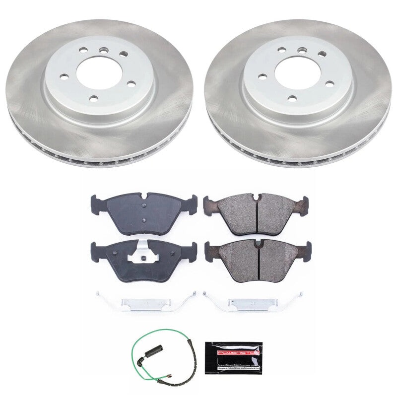 PowerStop Power Stop 01-05 BMW 330xi Front Semi-Coated Rotor Kit