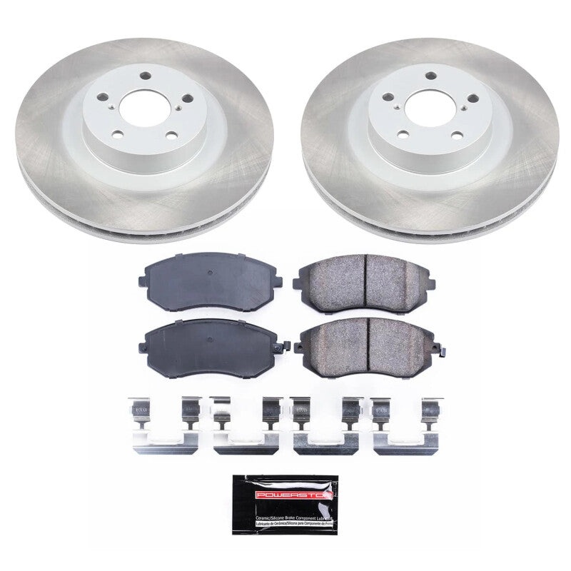 PowerStop Power Stop 02-05 Subaru Outback Front Semi-Coated Rotor Kit