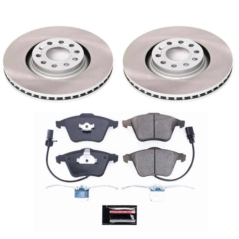 PowerStop Power Stop 05-09 Audi A4 Quattro Front Semi-Coated Rotor Kit