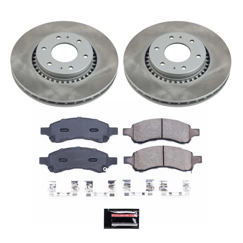 PowerStop Power Stop 06-09 Saab 9-7x Front Semi-Coated Rotor Kit