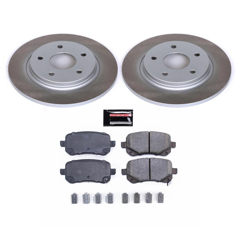 PowerStop Power Stop 09-12 Volkswagen Routan Rear Semi-Coated Rotor Kit