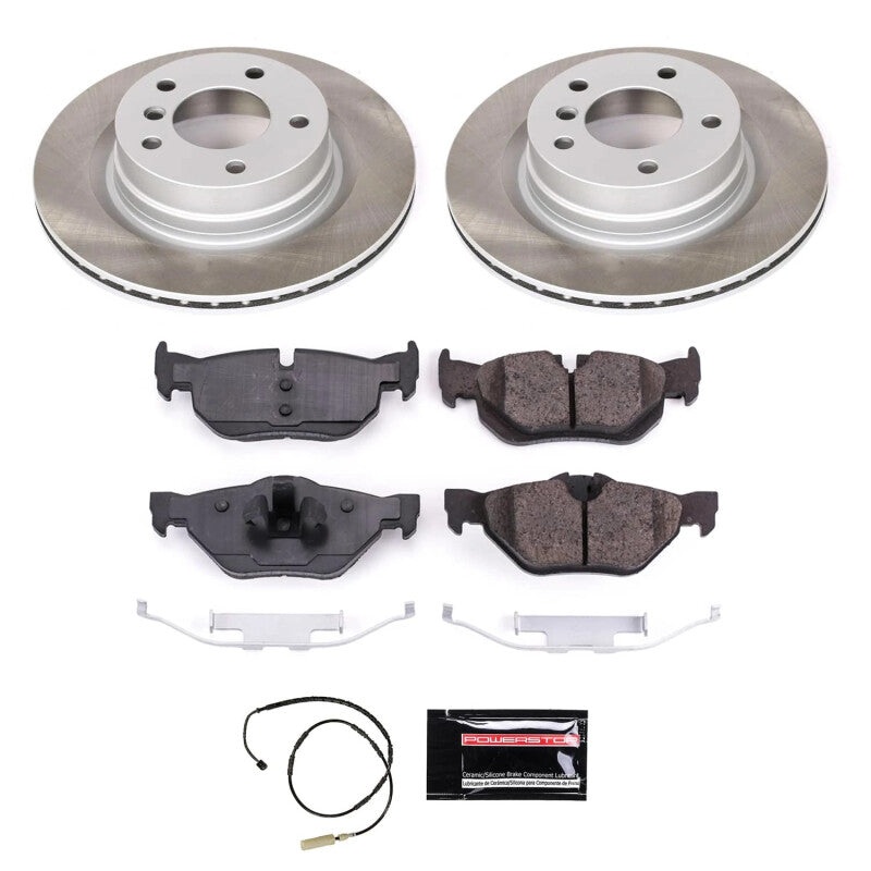 PowerStop Power Stop 11-13 BMW 328i Rear Semi-Coated Rotor Kit