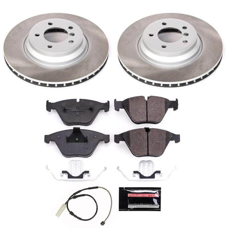 PowerStop Power Stop 11-13 BMW 335is Front Semi-Coated Rotor Kit
