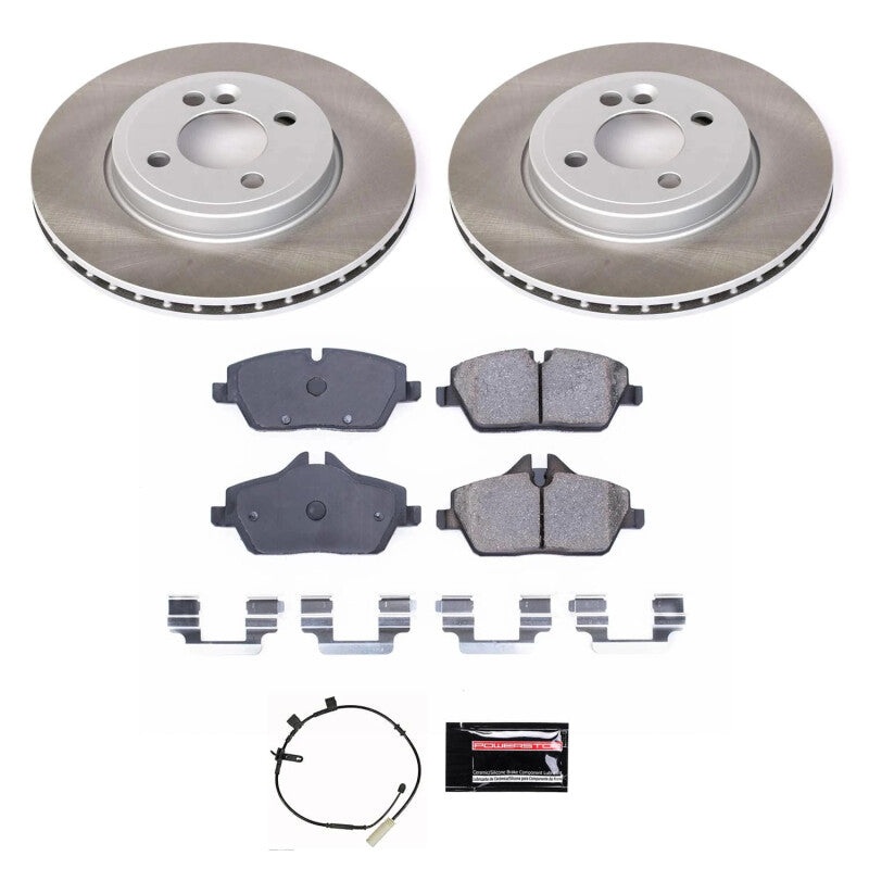 PowerStop Power Stop 11-15 Mini Cooper Front Semi-Coated Rotor Kit