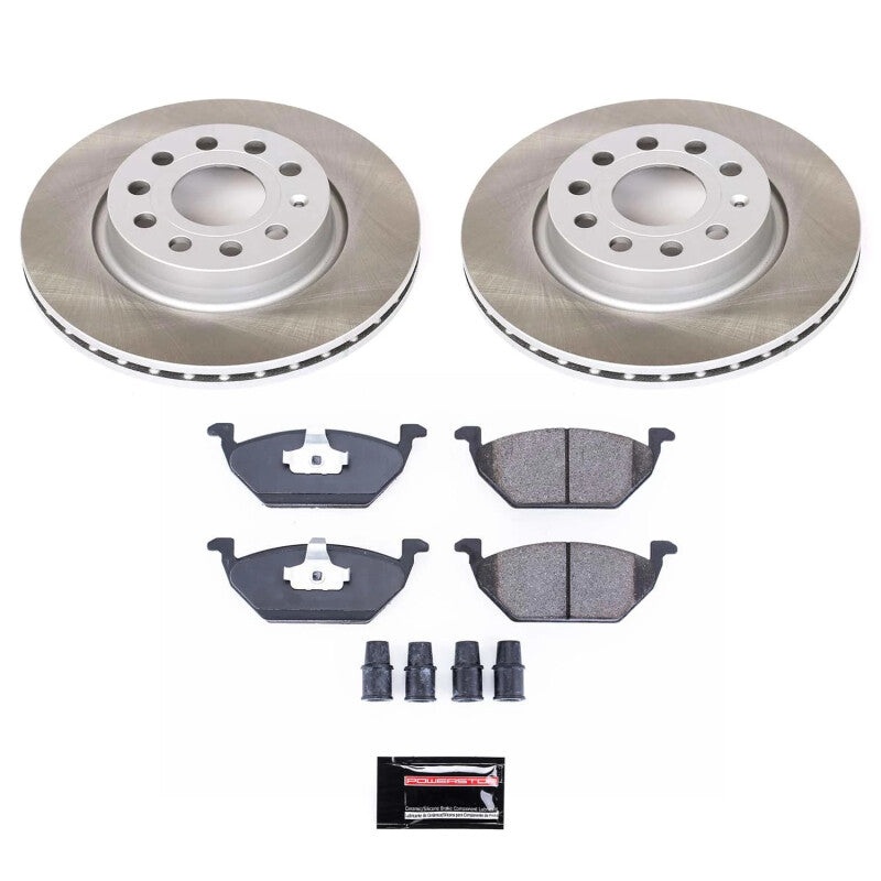 PowerStop Power Stop 11-15 Volkswagen Jetta Front Semi-Coated Rotor Kit