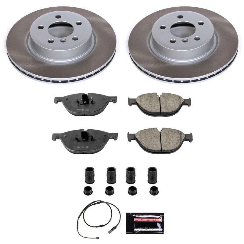 PowerStop Power Stop 12-13 BMW 528i Front Semi-Coated Rotor Kit