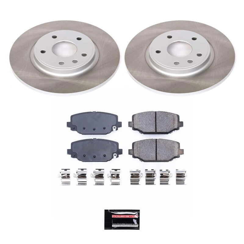 PowerStop Power Stop 12-14 Volkswagen Routan Rear Semi-Coated Rotor Kit