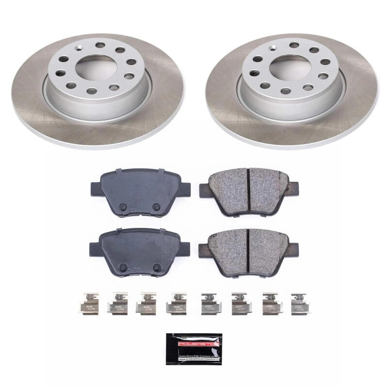 PowerStop Power Stop 12-15 Volkswagen Passat Rear Semi-Coated Rotor Kit