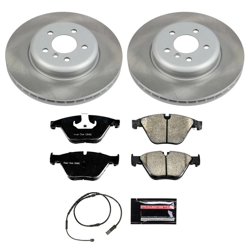 PowerStop Power Stop 12-16 BMW ActiveHybrid 5 Front Semi-Coated Rotor Kit