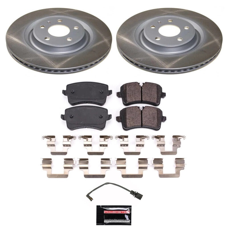 PowerStop Power Stop 13-18 Audi A7 Quattro Rear Semi-Coated Rotor Kit