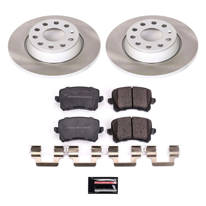 PowerStop Power Stop 17-18 Volkswagen Tiguan Limited Rear Semi-Coated Rotor Kit