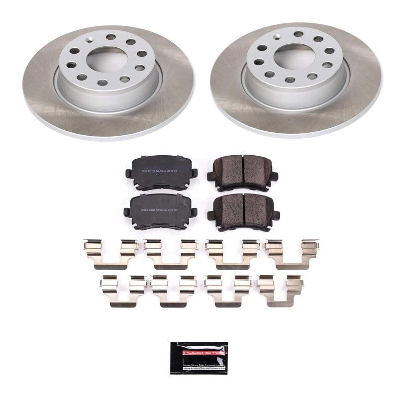 PowerStop Power Stop 2010 Volkswagen Golf Rear Semi-Coated Rotor Kit