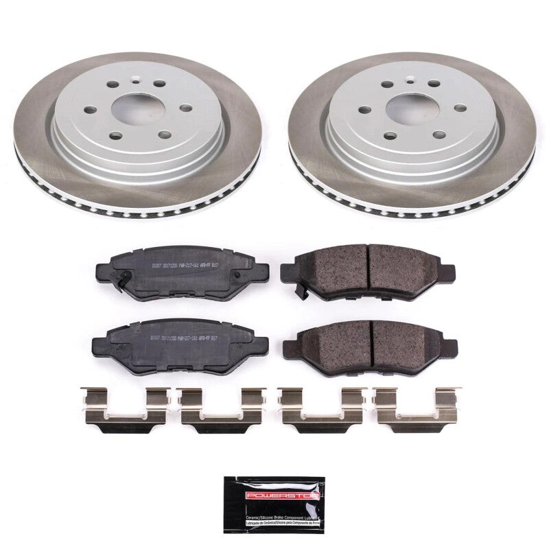 PowerStop Power Stop 2011 Saab 9-4X Rear Semi-Coated Rotor Kit