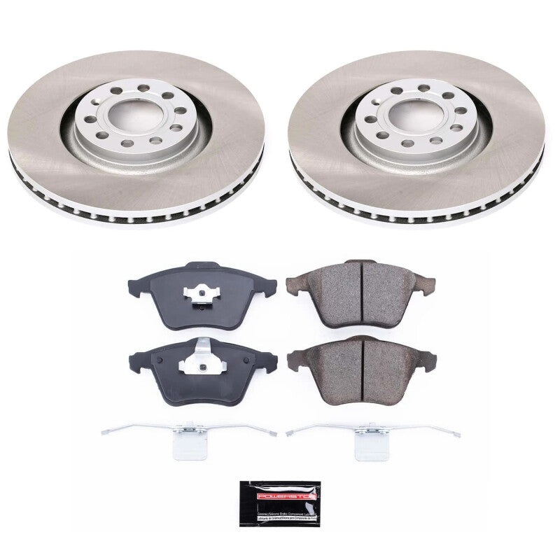 PowerStop Power Stop 01-05 Audi Allroad Quattro Front Semi-Coated Rotor Kit