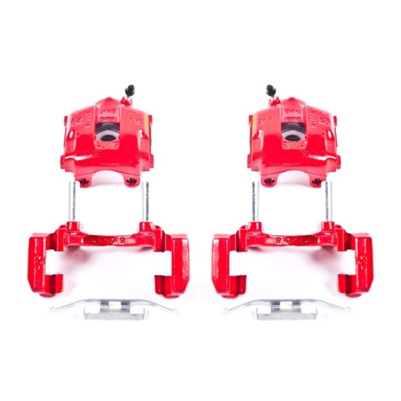 PowerStop Power Stop 01-05 BMW 320i Rear Red Calipers w/Brackets – Pair