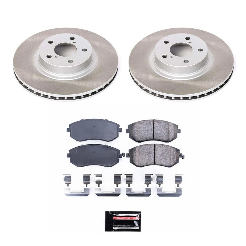 PowerStop Power Stop 02-04 Subaru Legacy Front Semi-Coated Rotor Kit