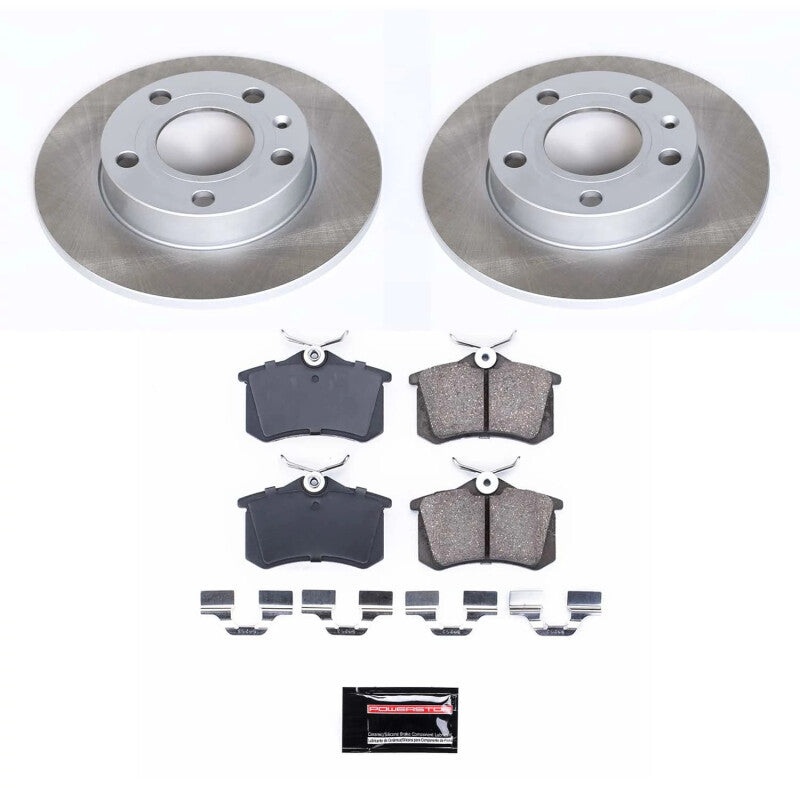 PowerStop Power Stop 02-05 Audi A4 Quattro Rear Semi-Coated Rotor Kit