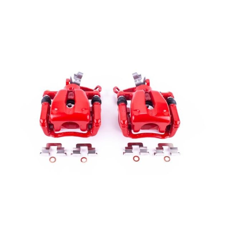 PowerStop Power Stop 07-10 Mini Cooper Rear Red Calipers w/Brackets – Pair