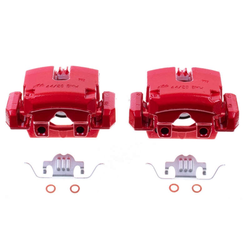 PowerStop Power Stop 07-18 BMW X5 Rear Red Calipers w/Brackets – Pair