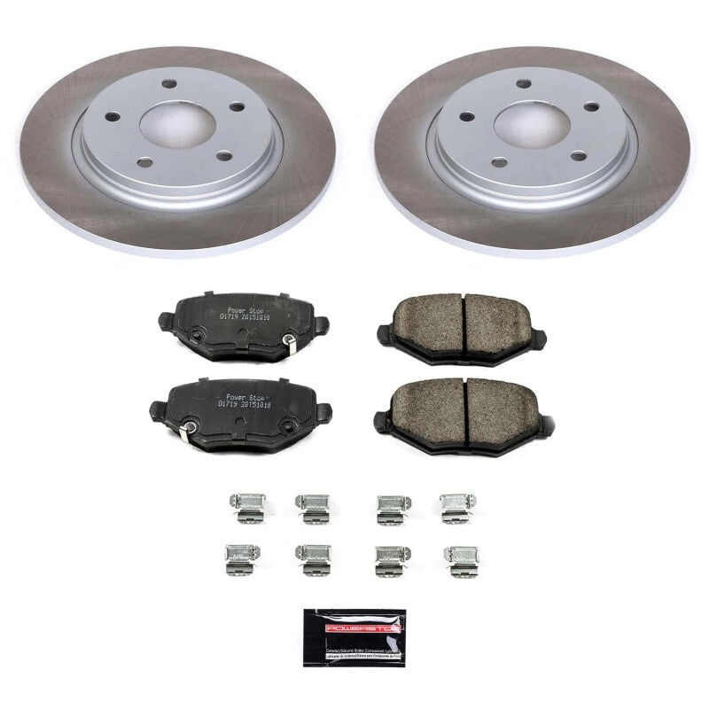 PowerStop Power Stop 13-14 Volkswagen Routan Rear Semi-Coated Rotor Kit