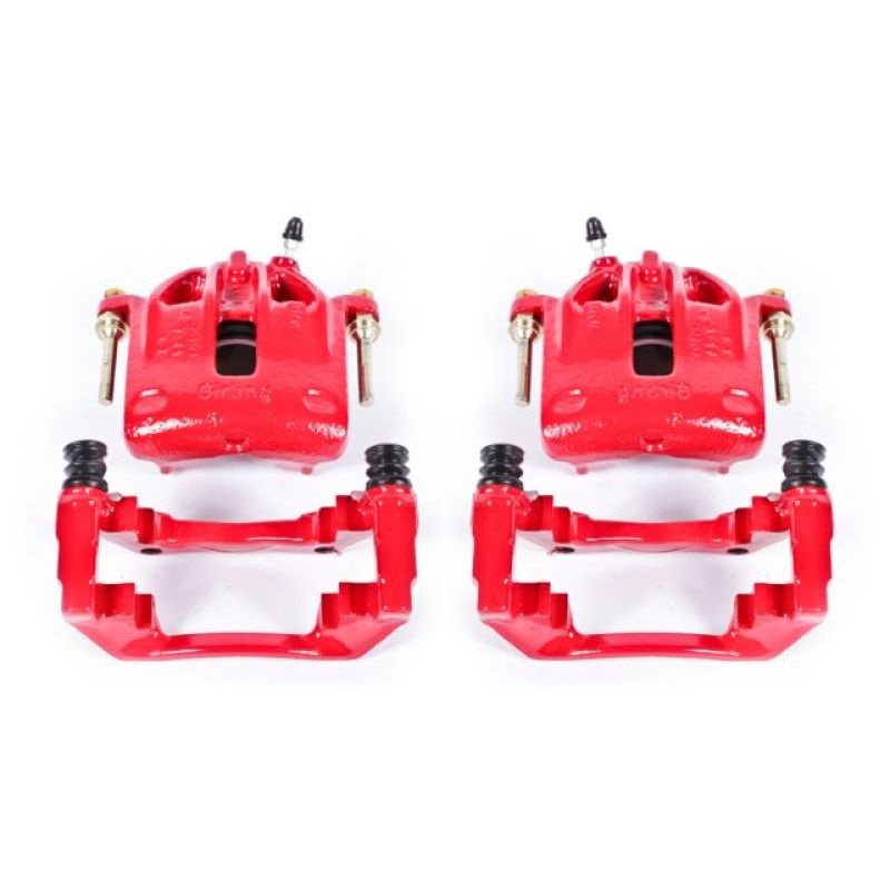 PowerStop Power Stop 1991 BMW 318i Front Red Calipers w/Brackets – Pair