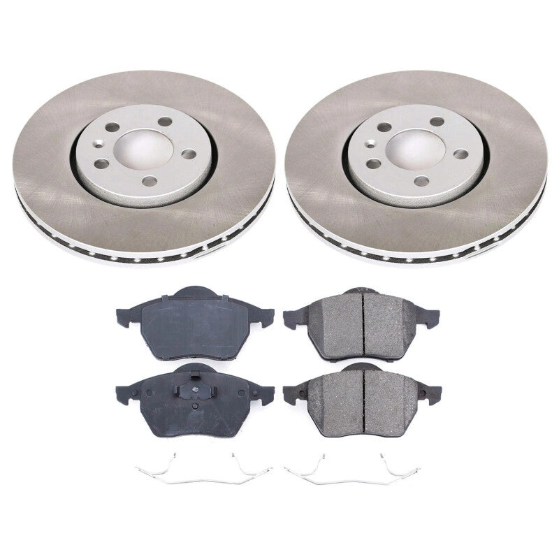 PowerStop Power Stop 1999 Volkswagen Golf Front Semi-Coated Rotor Kit