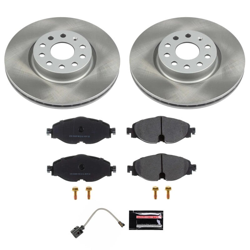 PowerStop Power Stop 22-24 Volkswagen Taos Front Semi-Coated Rotor Kit