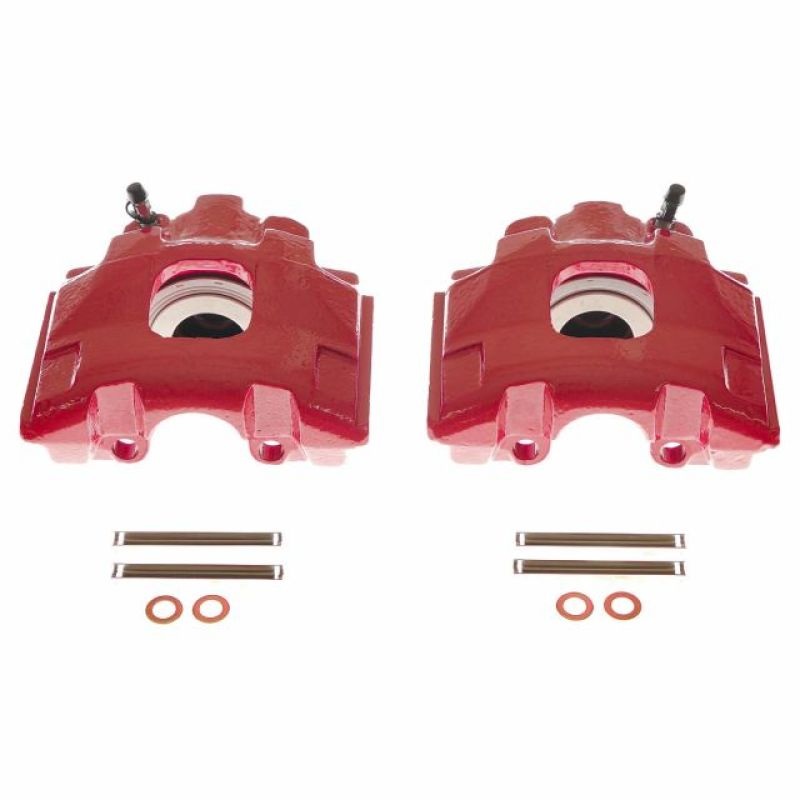 PowerStop Power Stop 98-03 Mercedes-Benz ML320 Front Red Calipers w/o Brackets – Pair