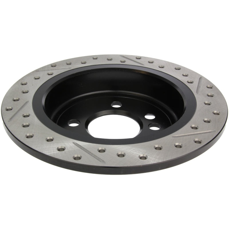 StopTech 02-06 Mini Cooper/Cooper S Slotted & Drilled Right Rear Rotor