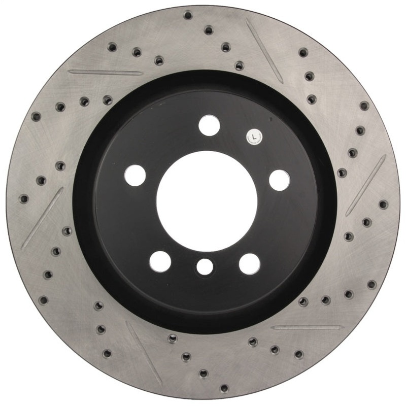 StopTech 06-09 Land Rover Range Rover SportStop Slotted & Drilled Front Left Rotor