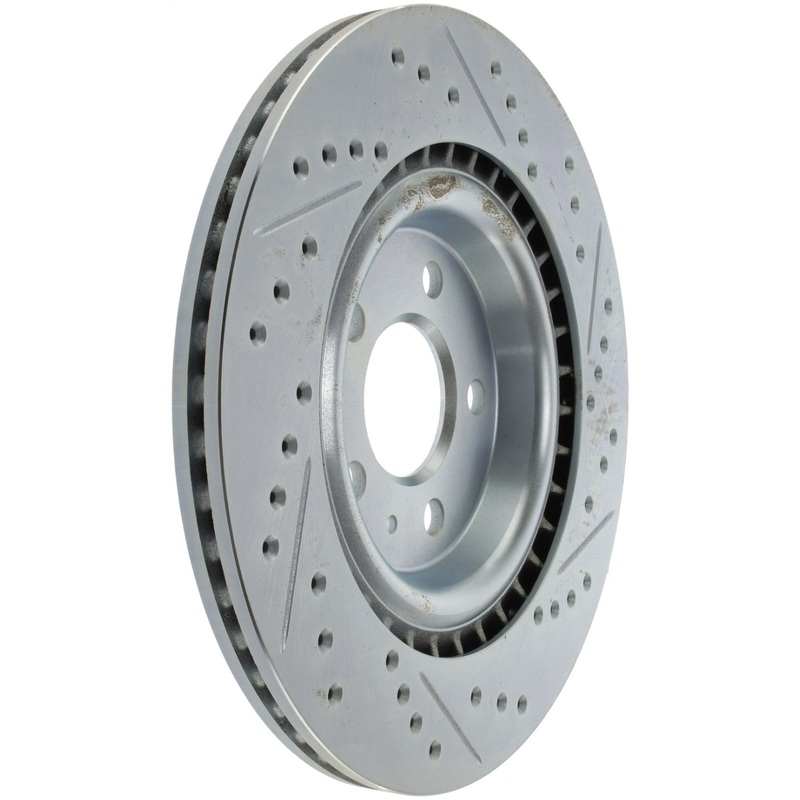 StopTech Select Sport 14-19 Audi A4i Slotted and Drilled Right Rear Rotor