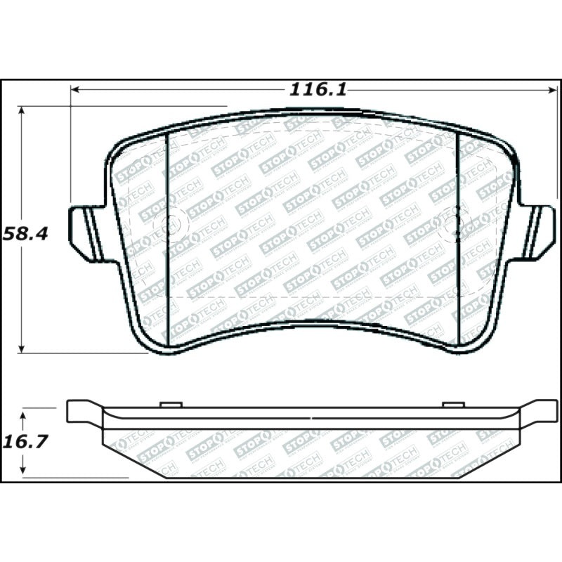 StopTech Street Select 08-17 Audi S5 Rear Brake Pads