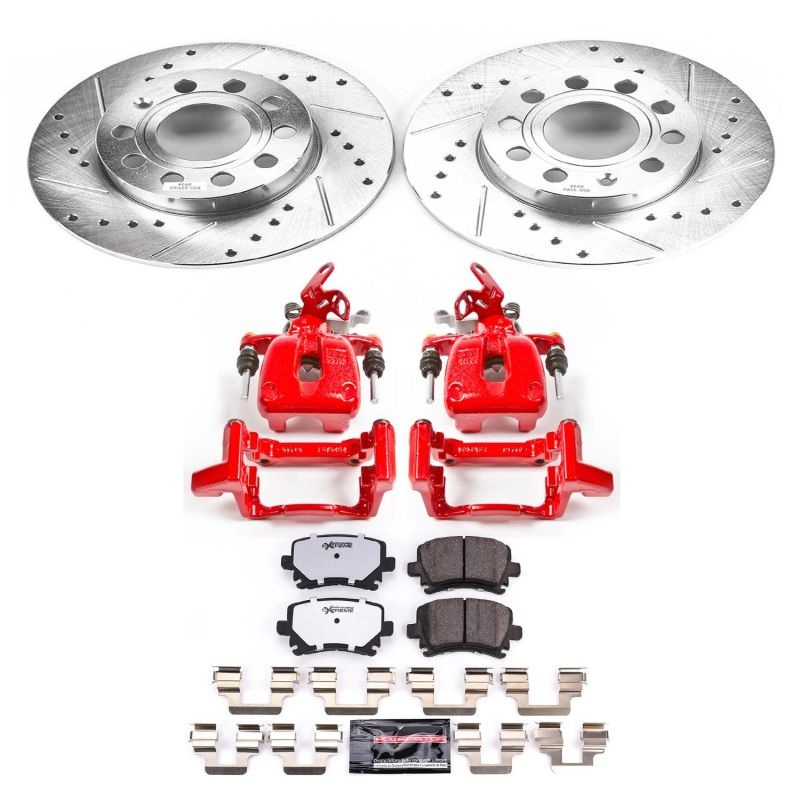 PowerStop Power Stop 2008 Audi A3 Z26 Street Kit w/ Calipers – Rear