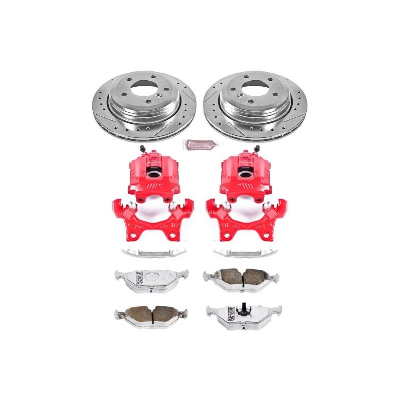 PowerStop Power Stop 95-99 BMW M3 Rear Z26 Street Warrior Brake Kit w/Calipers