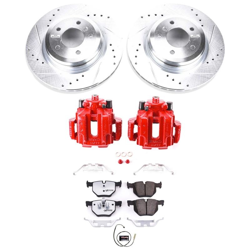 PowerStop Power Stop 11-13 BMW 335i Rear Z26 Street Warrior Brake Kit w/Calipers