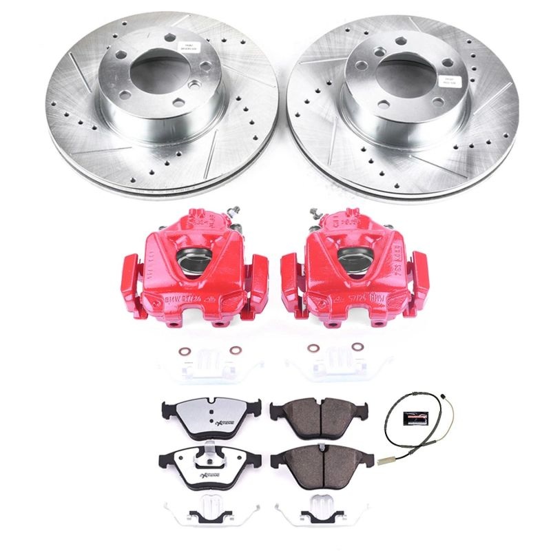 PowerStop Power Stop 13-15 BMW X1 Front Z26 Street Warrior Brake Kit w/Calipers