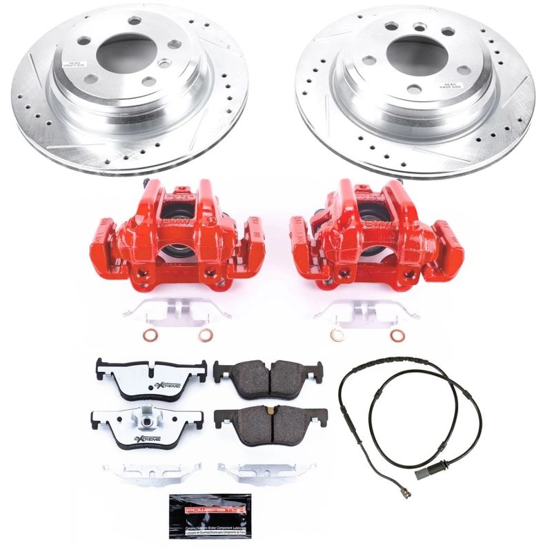 PowerStop Power Stop 13-18 BMW 320i xDrive Rear Z26 Street Warrior Brake Kit w/Calipers