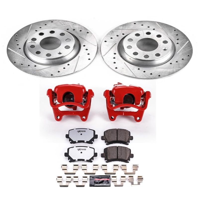 PowerStop Power Stop 06-08 Audi A3 Z26 Street Kit w/ Calipers – Rear