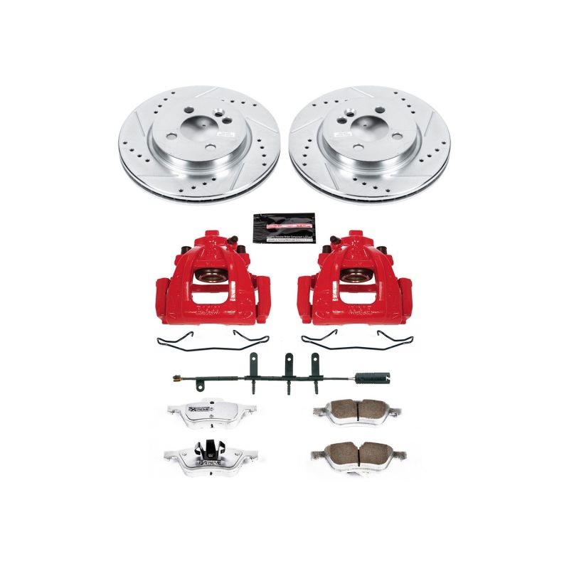 PowerStop Power Stop 07-08 Mini Cooper Front Z26 Street Warrior Brake Kit w/Calipers